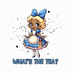UV DTF EXCLUSIVE What's the tea? Brown (has matching vinyl available)