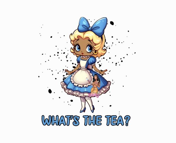 UV DTF EXCLUSIVE What's the tea? Brown (has matching vinyl available)