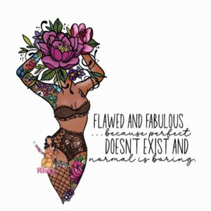 UV DTF Flawed and fabulous Brown