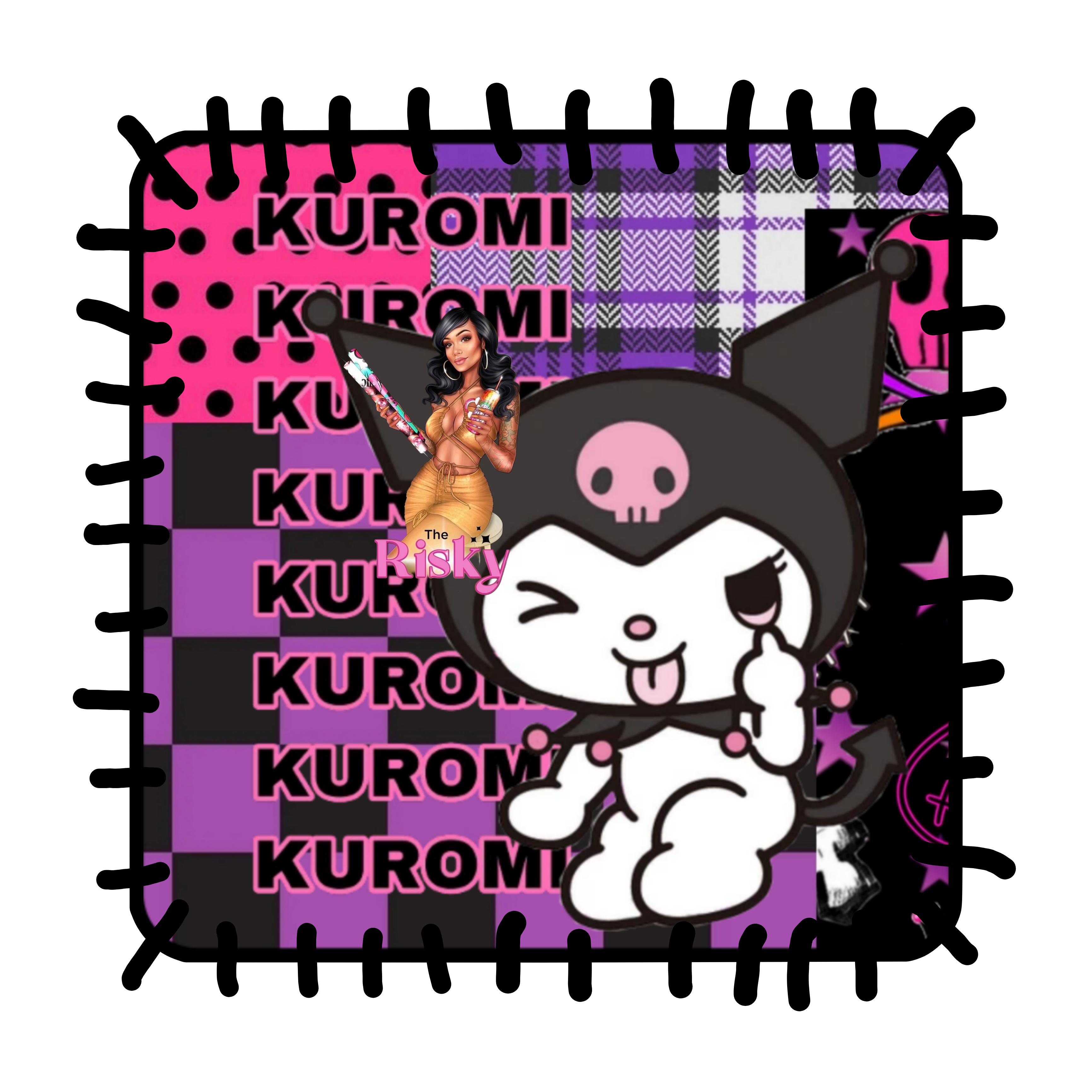 UV DTF Kuromi (has matching vinyl available)