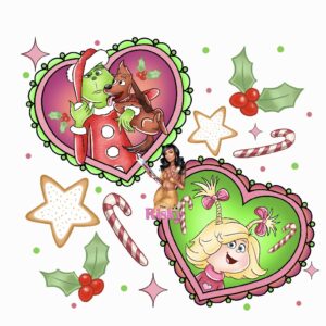 UV DTF Mean One hearts (has matching vinyl)