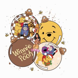 UV DTF Pooh Ornaments 2"