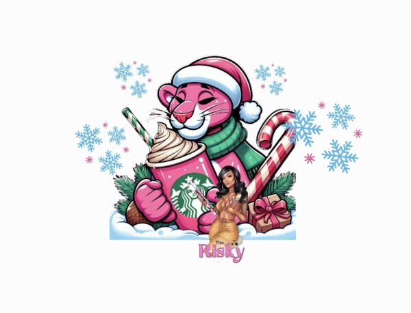 UV DTF Panther Christmas (Has matching vinyl available)