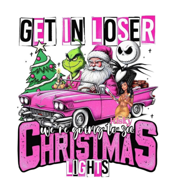 UV DTF Seeing Christmas Lights
