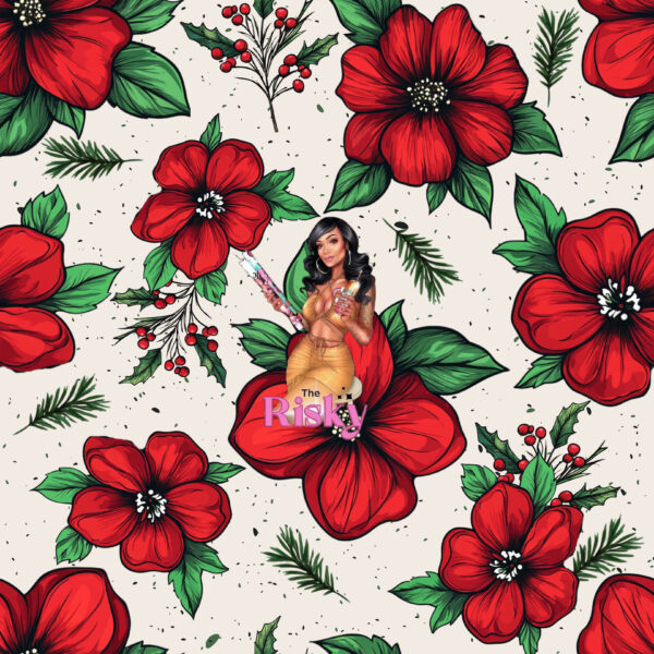 Let Them red floral (has matching decal available)