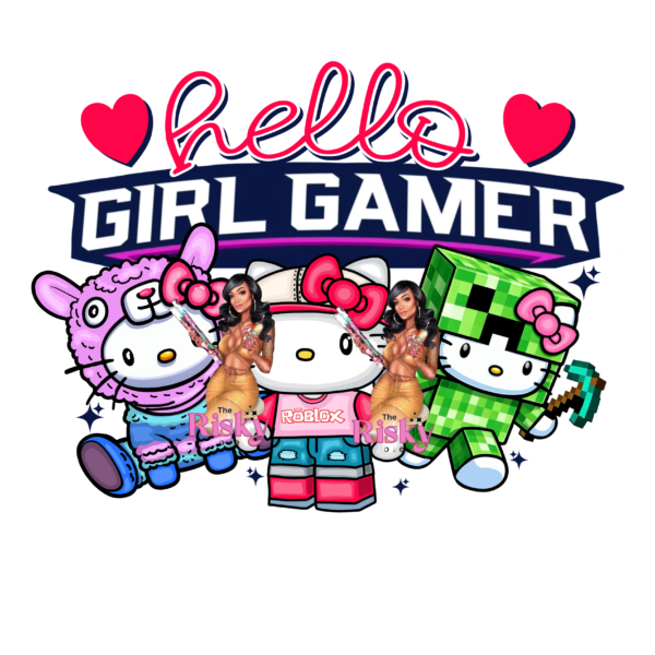 UV DTF Gamer Girl