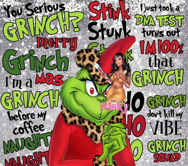 Grinch Face Wrap