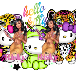 UV DTF Lisa Kitty Costumes Wrap 9.50 x 4.5