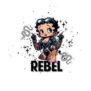 UV DTF Exclusive Rebel Betty (has matching vinyl available)