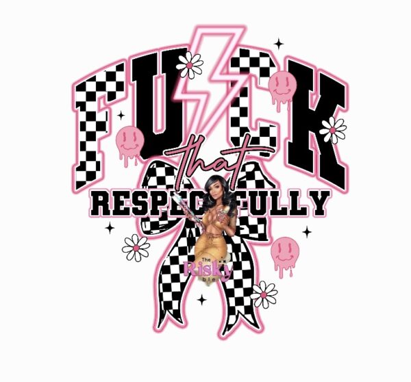 UV DTF Respectfully (has matching vinyl - Checkerboard available)
