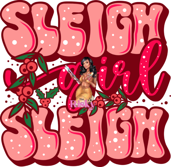 UV DTF Exclusive Sleigh Girl 2"