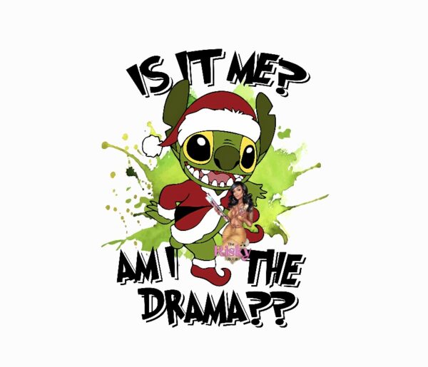UV DTF Stitch Christmas (has matching vinyl available)