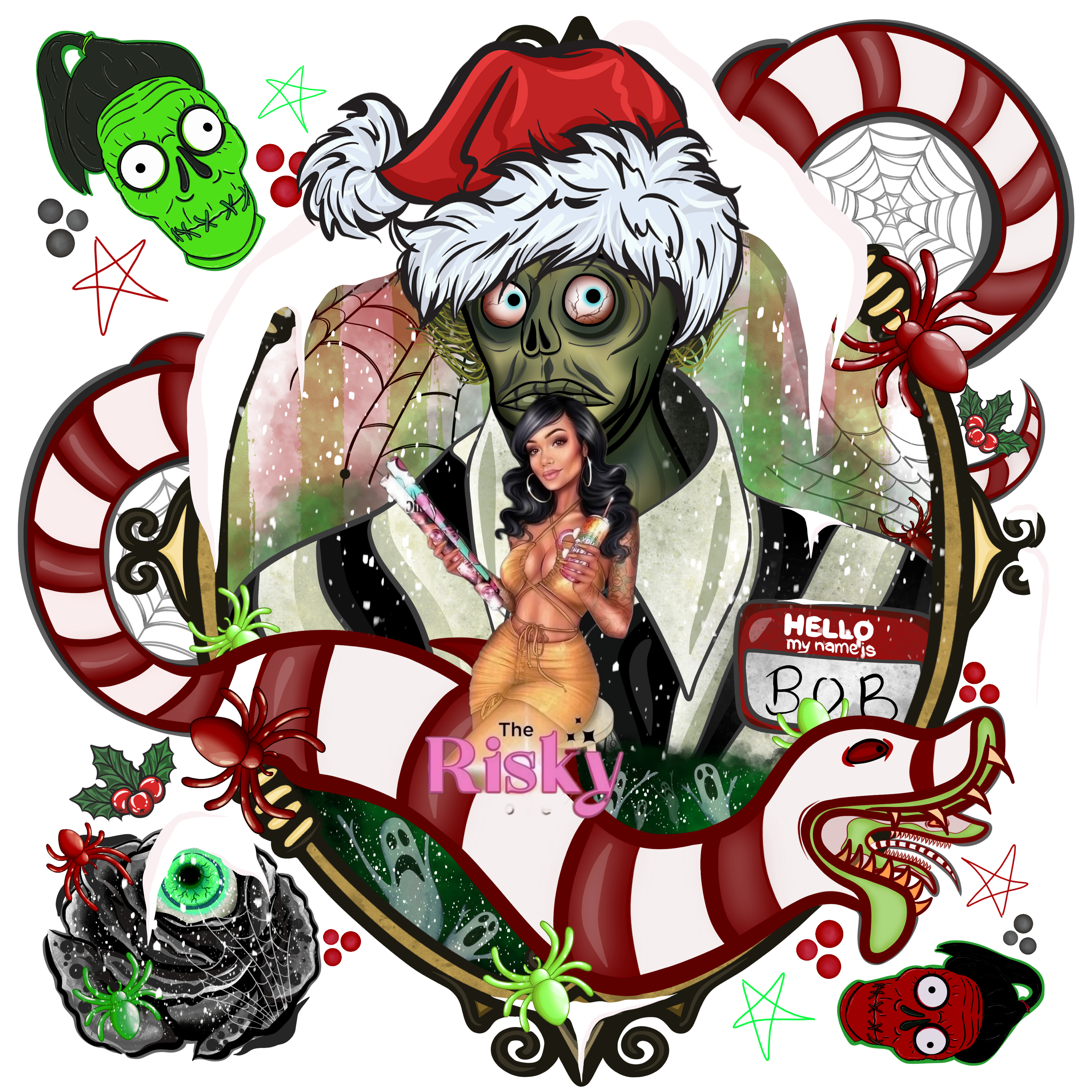 UV DTF Christmas Bob (Has matching vinyl available)