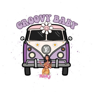 UV DTF Groovy Baby (Has matching vinyl available)