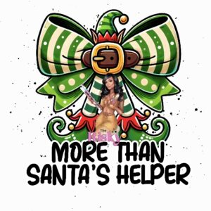 UV DTF Exclusive Santa's Helper (has matching vinyl available)