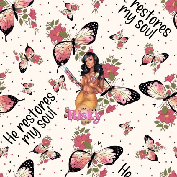 Exclusive He restores my soul (has matching decal available)
