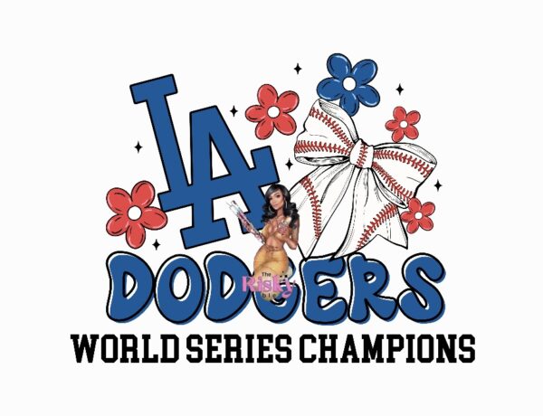 UV DTF Dodgers Champions!