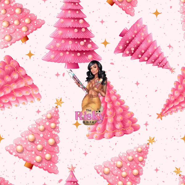 Exclusive Pink Christmas Trees (has matching decal available)