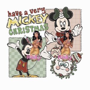 UV DTF Exclusive Mickey Christmas (has matching vinyl available)