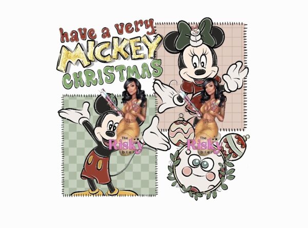UV DTF Exclusive Mickey Christmas (has matching vinyl available)