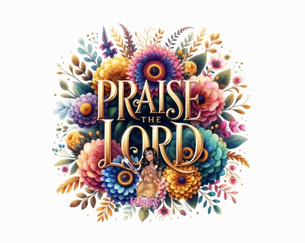 UV DTF Praise the LORD Floral