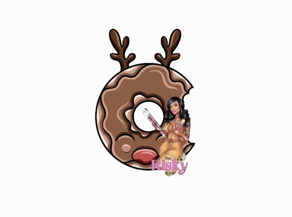 UV DTF Reindeer Donuts (has matching vinyl available)