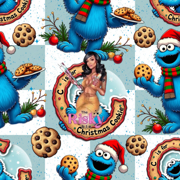 Christmas Cookie Monster (has matching decal available)