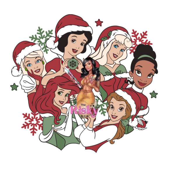 UV DTF Christmas Princesses (has matching vinyl available)