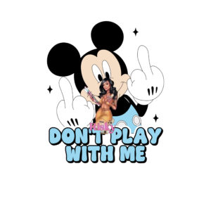 UV DTF Exclusive Mickey doesn't play  (matching vinyl available and coordinate)