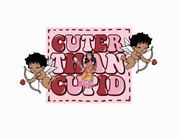 UV DTF Cuter than Cupid Brown (has matching vinyl available)