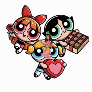 UV DTF Powerpuff Love (has matching vinyl available)