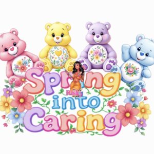 UV DTF Spring into Caring (has matching vinyl available)