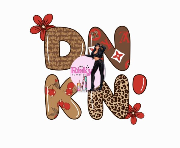 UV DTF Cheetah Dunkin (has matching vinyl available)