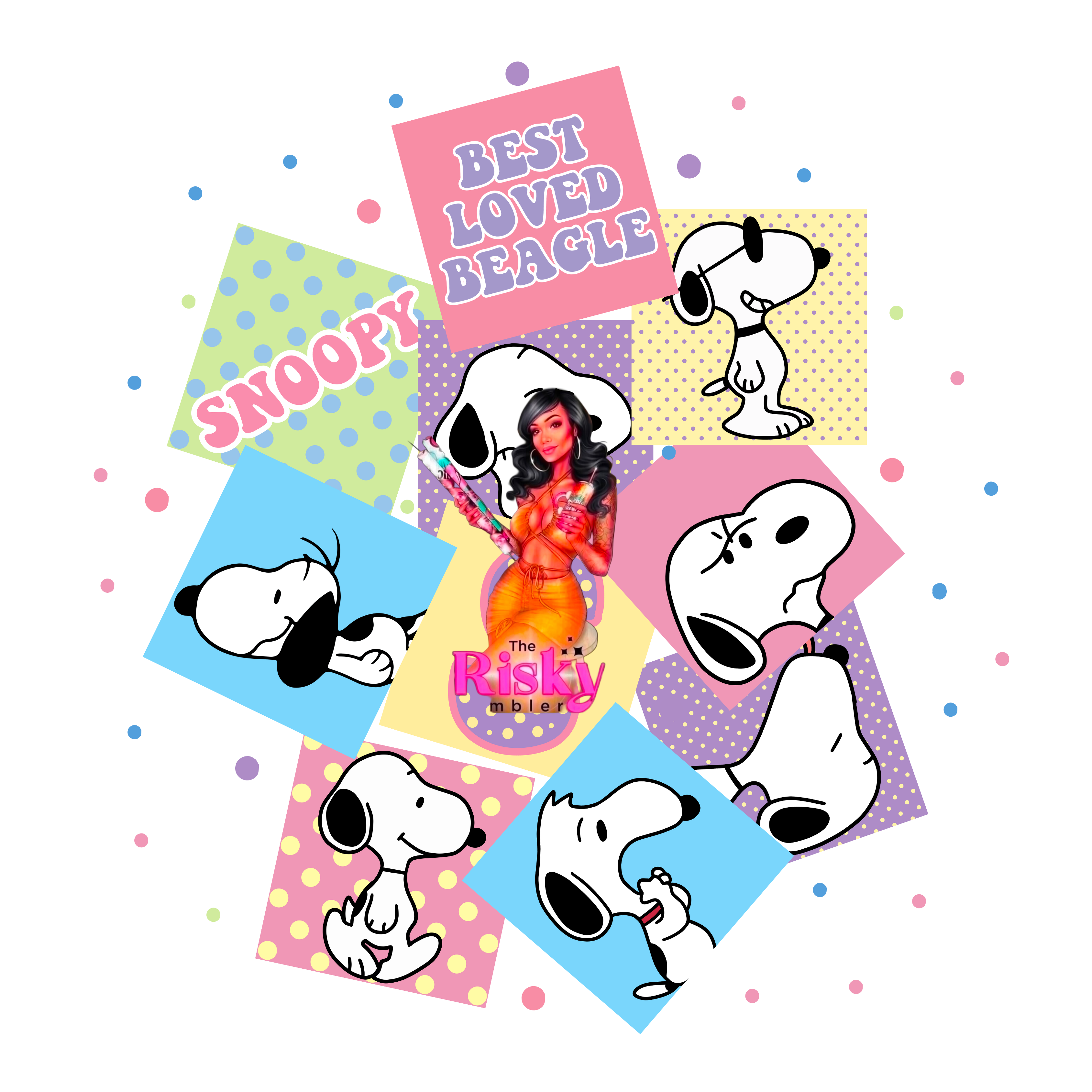 UV DTF Exclusive Loved Beagle (has matching Vinyl available)