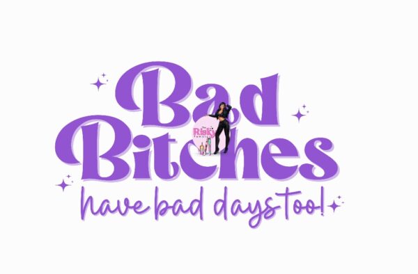 UV DTF Bad Bitches Purple 2"