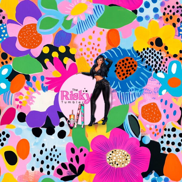 Neon Abstract floral