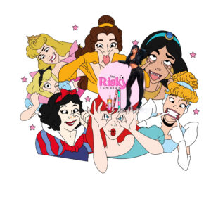 UV DTF Funny Princesses (has matching vinyl available)
