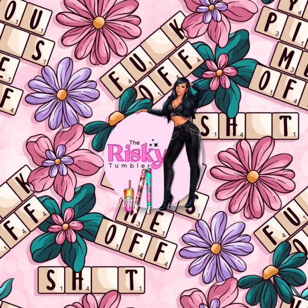 GG Crossword adult floral (has matching decal available)