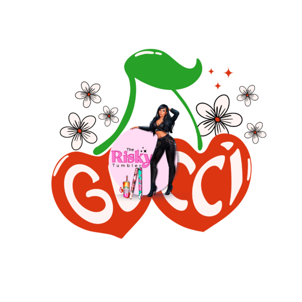 UV DTF GG Cherry Hearts (has matching vinyl available)