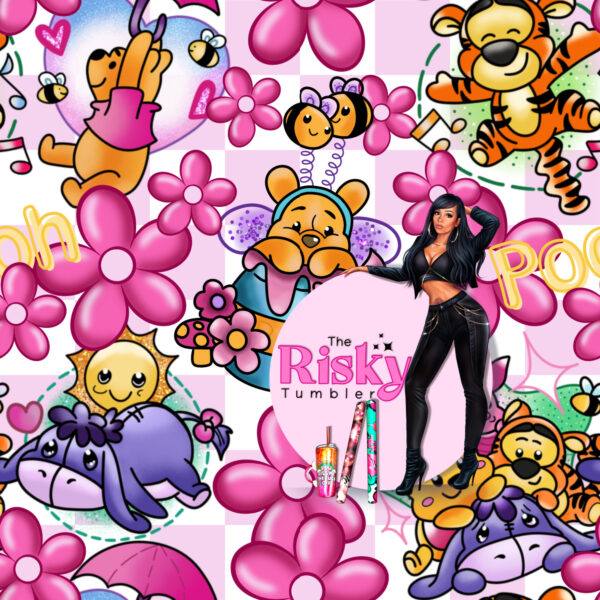 Pink Floral Pooh (has matching decal available)