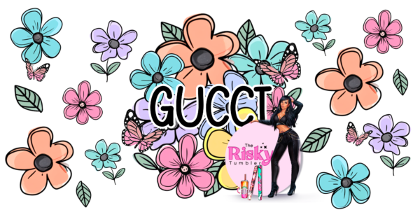 EXCLUSIVE UV DTF GG Bright Floral WRAP