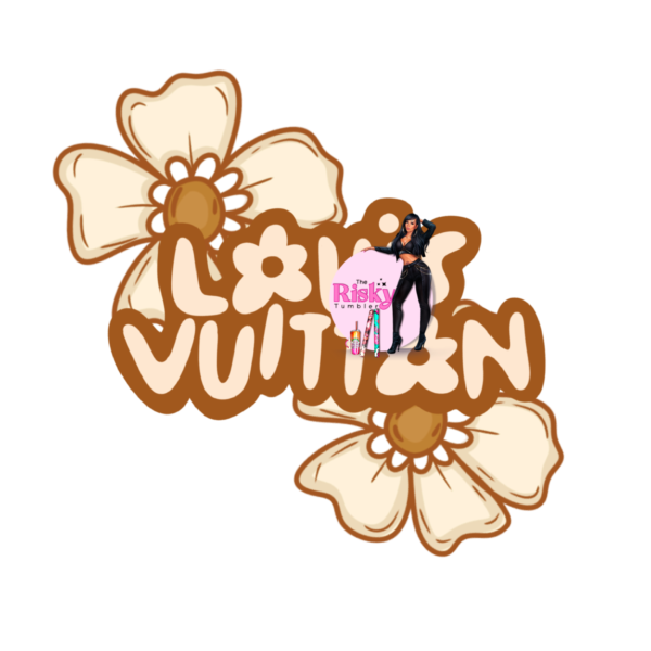 UV DTF Popcorn Floral (has matching vinyl available)
