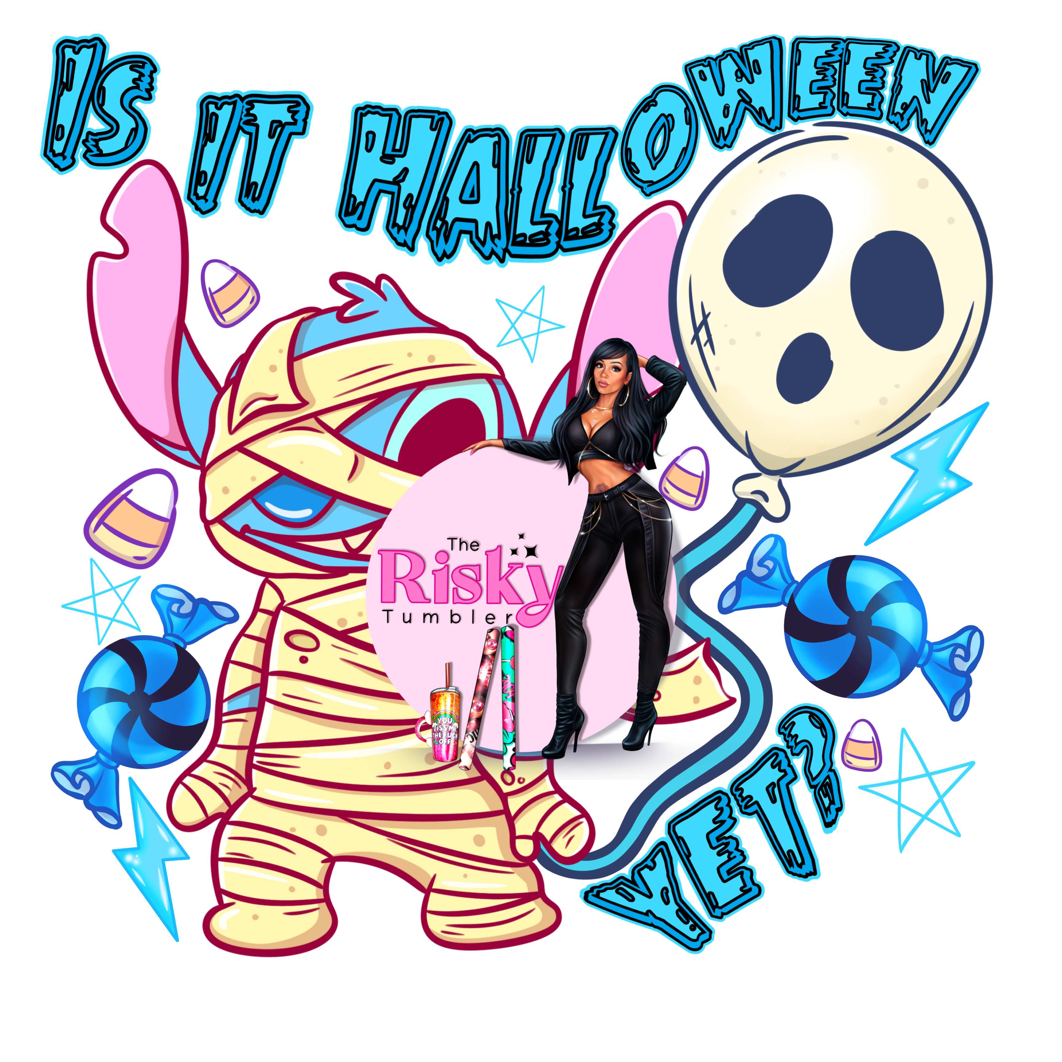 UV DTF Is it Halloween? (has matching vinyl available)