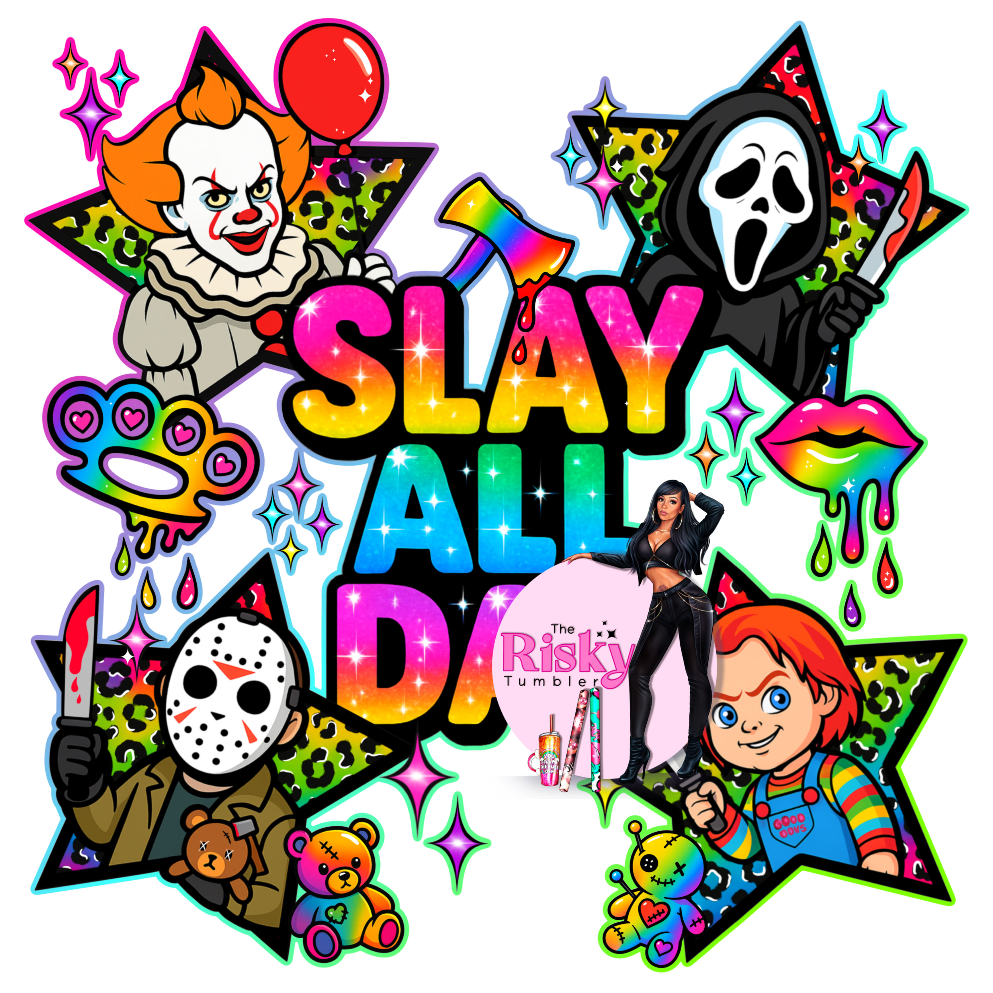 UV DTF Slay all Day (has matching vinyl)