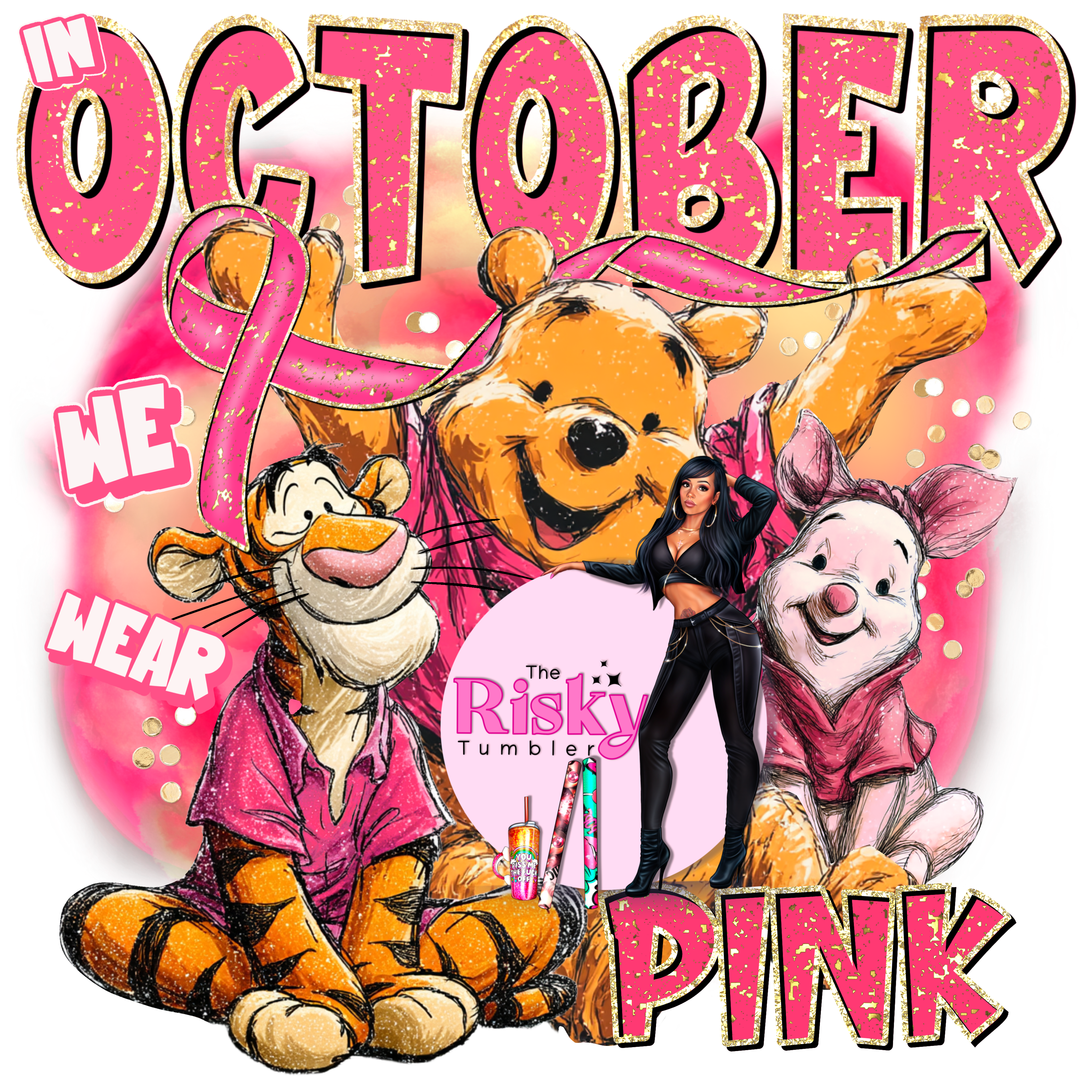UV DTF October Pooh Crew