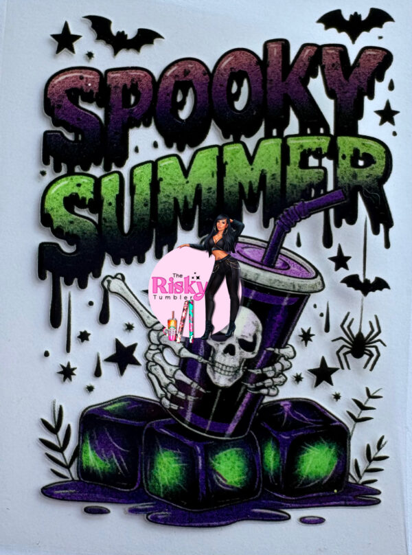 UV DTF Bat Spooky Summer