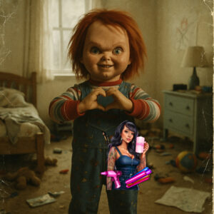 UV DTF Chucky Heart