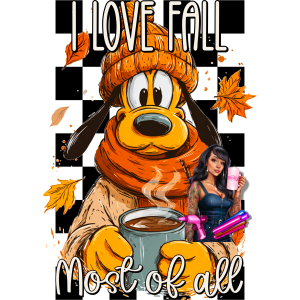UV DTF Doggie Fall