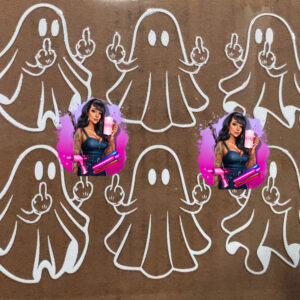 UV DTF FU Finger Ghost White (Filler set of 6) 2.5"