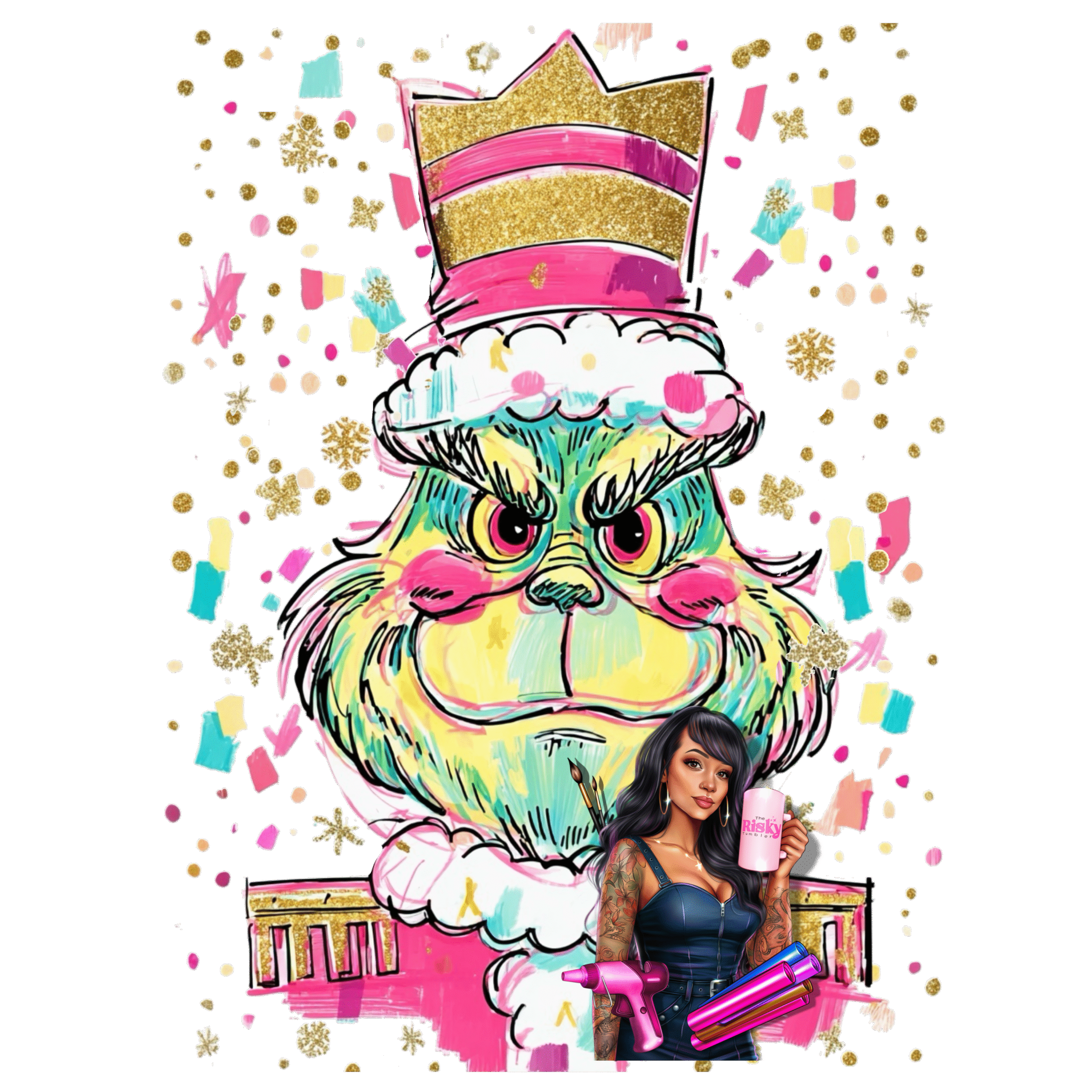 UV DTF Green Nutcracker